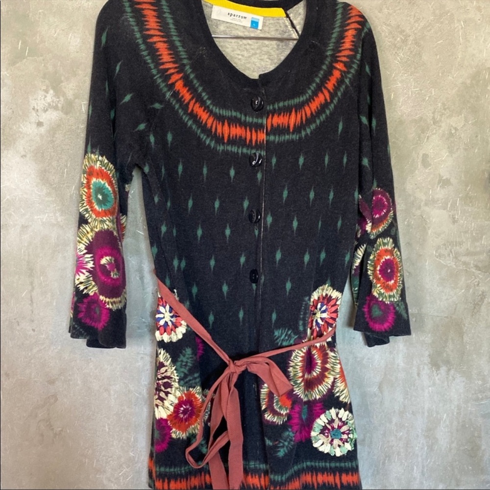 Anthropologie Sparrow Floral Beaucaire Cardigan